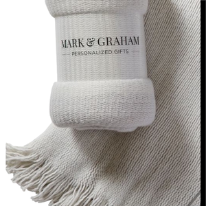 NWT Mark & Graham Gray Throw blanket